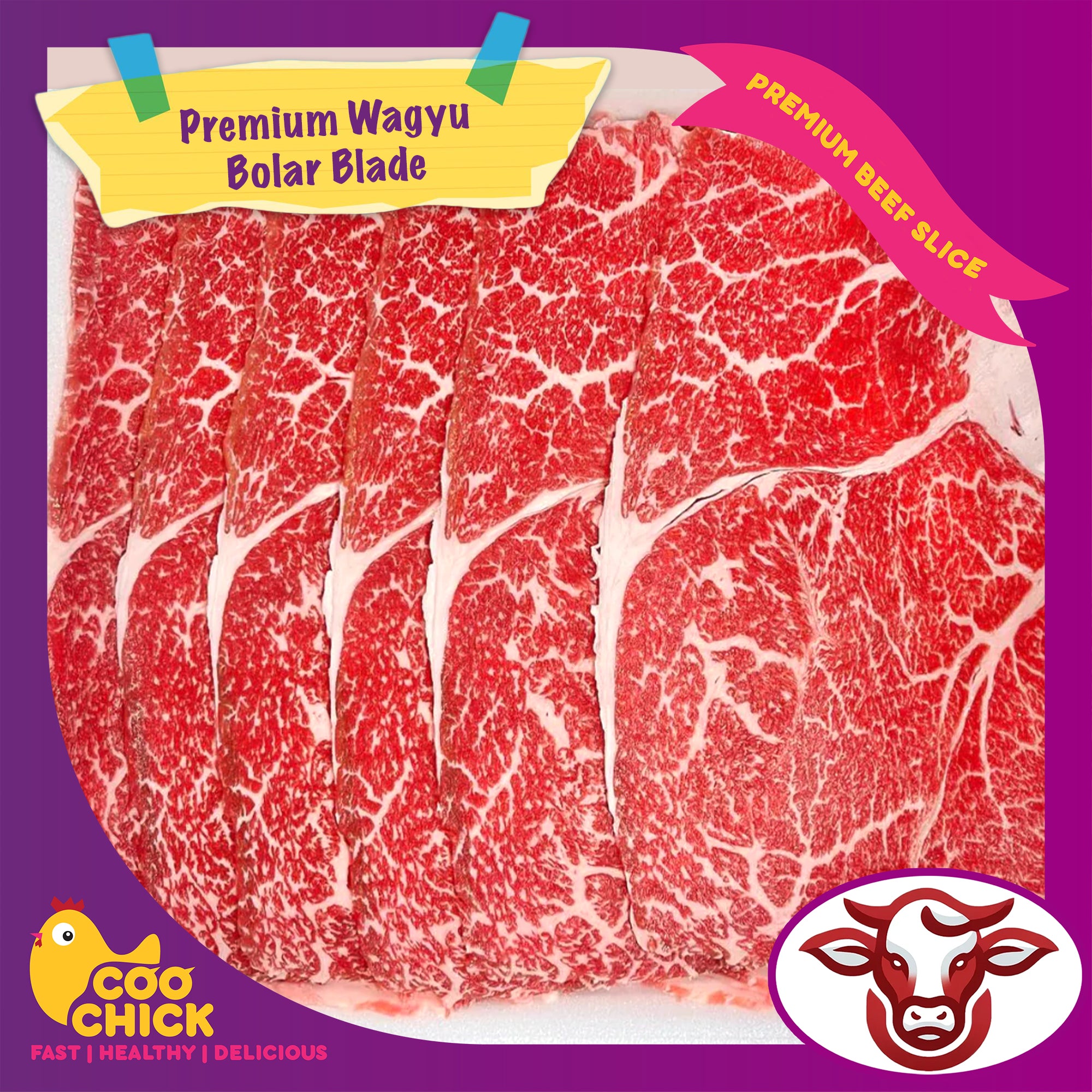 Australian Premium Wagyu Bolar Blade Hotpot Slice 500g – CooChick Australia