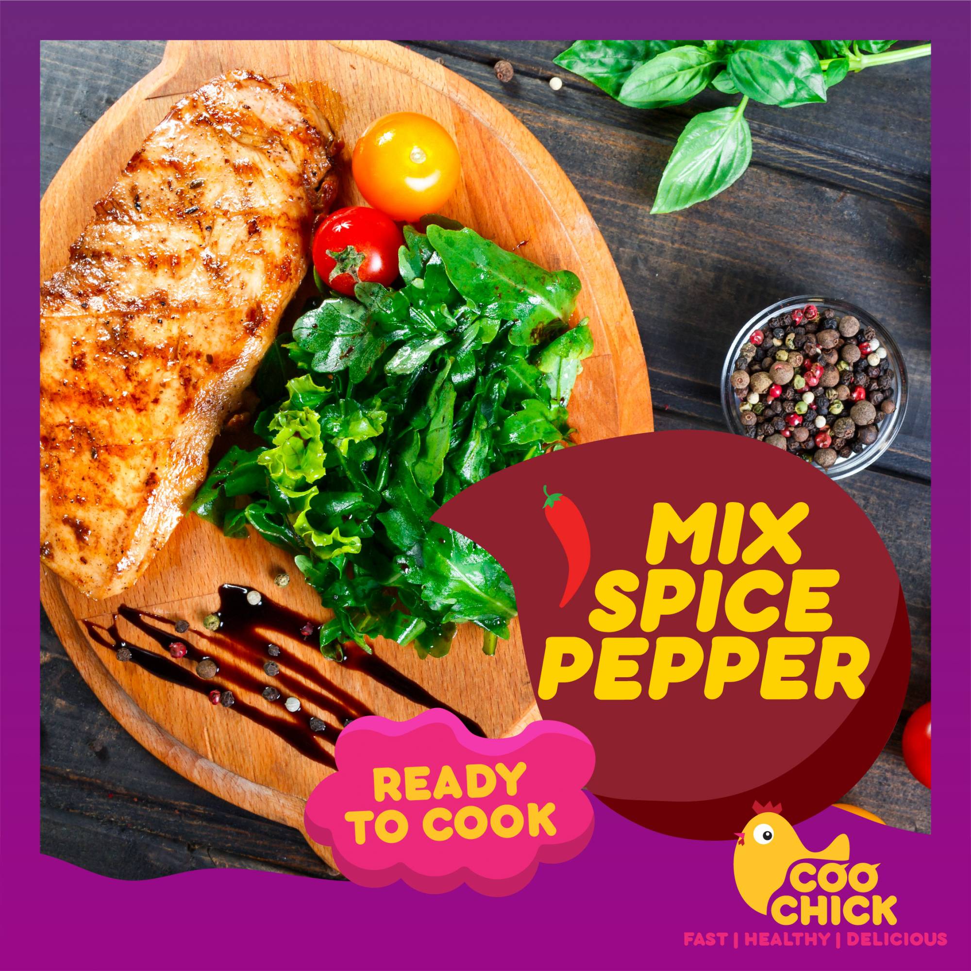 Mixed Spice Pepper Chicken Breast
