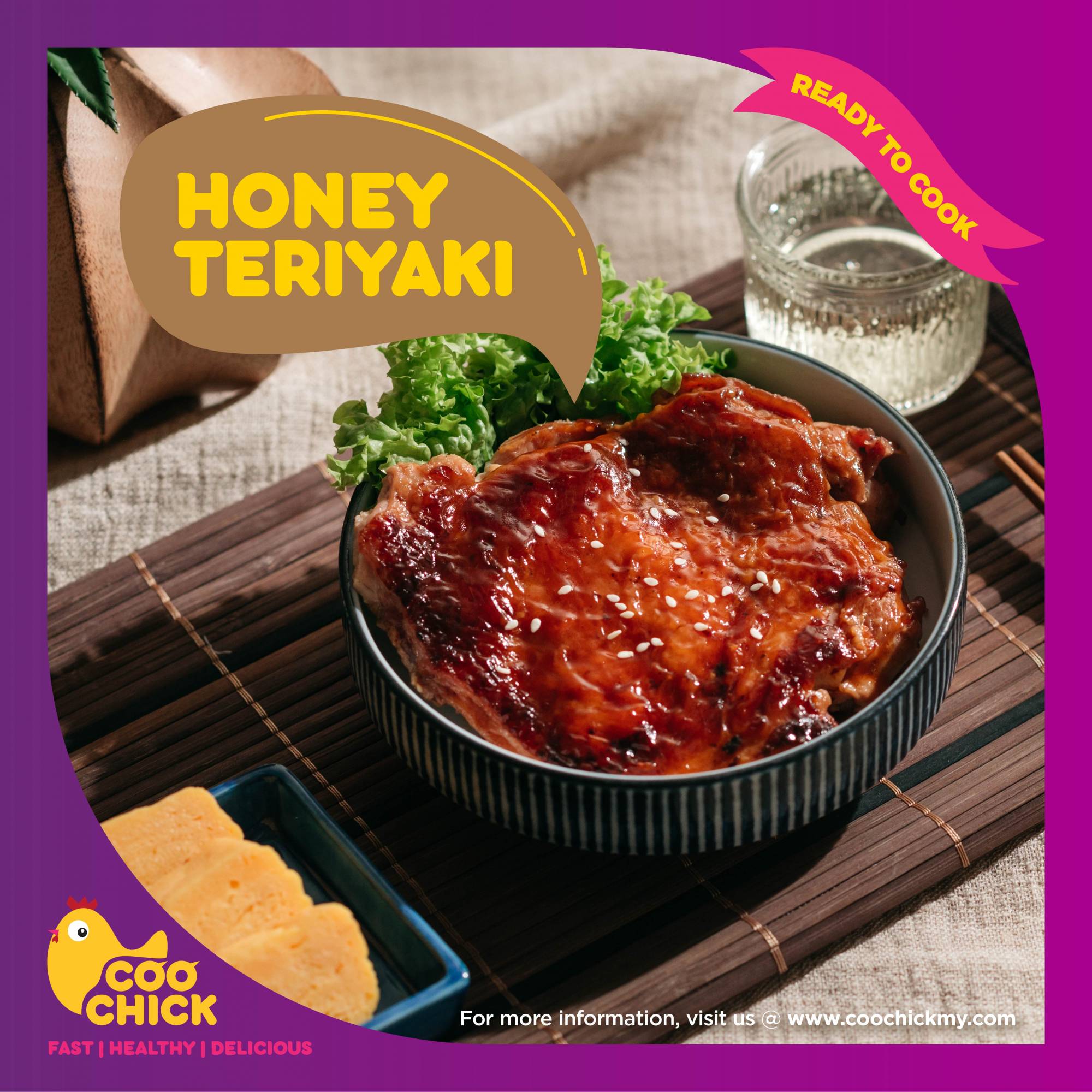 Honey Teriyaki Boneless Chicken Whole Leg